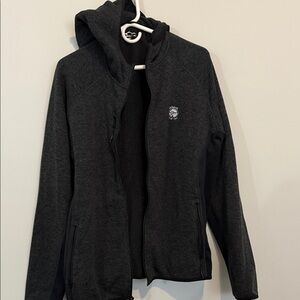 Men's Charcoal Lightweight Hoodie Jacket